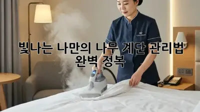 빛나는 나만의 나무 계단, 관리법 완벽 정복!